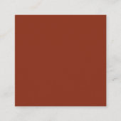 Sienna Square Business Card Quadratische Visitenkarte (Vorderseite)