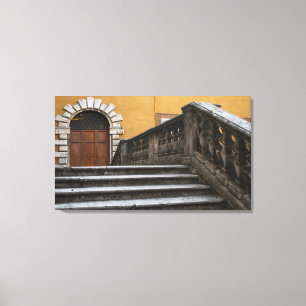 Sienna, Toskana, Italien - Niedrige Sicht Leinwanddruck