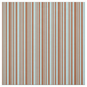 Sienna und Powder Blau Streifen Muster Stoff (Muster)