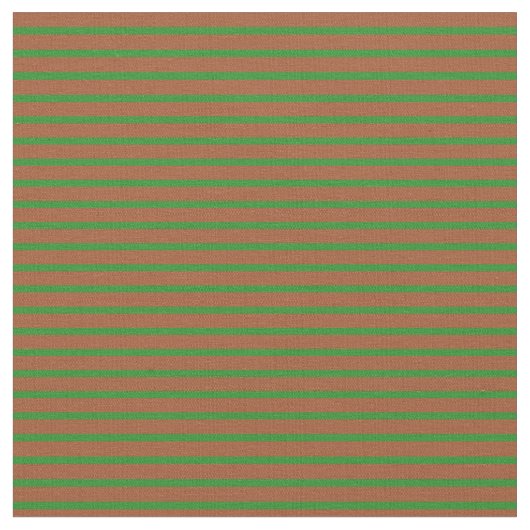 Sienna und Wald Grüne Linde/Streifenmuster Stoff (Nahaufnahme)