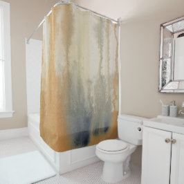 Sienna Wilds Watercolor Abstrakt Duschvorhang