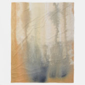Sienna Wilds Watercolor Abstrakt Fleecedecke (Vorderseite)