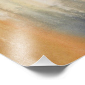 Sienna Wilds Watercolor Abstrakt Fotodruck (Ecke)