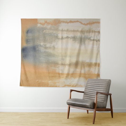 Sienna Wilds Watercolor Abstrakt Wandteppich (Beispiel (Horizontal))