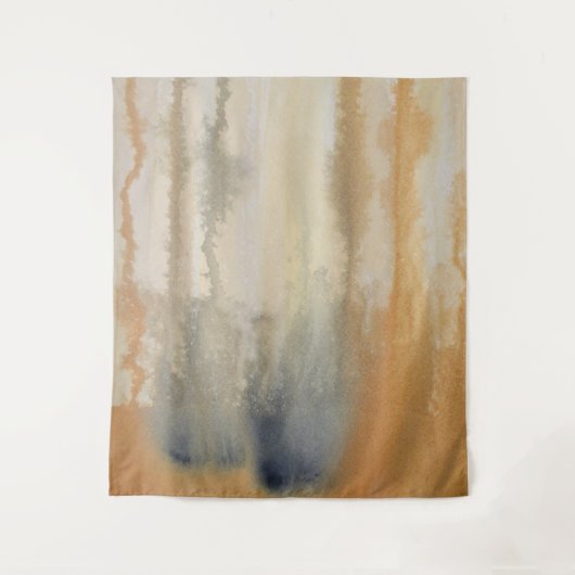 Sienna Wilds Watercolor Abstrakt Wandteppich (Vorderseite)