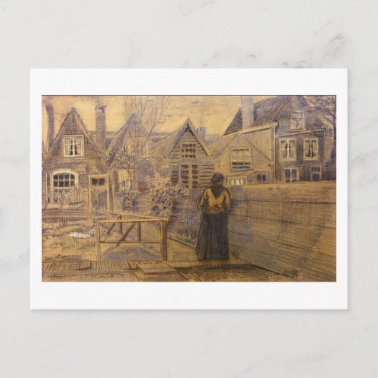Sien's Mother House, Van Gogh Fine Art Postkarte (Vorderseite)