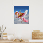 SieRa und Swiftwind stürzen in den Wolken Poster (Küche)