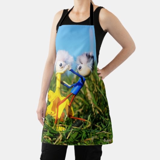 Sierlijk dansend actief Fubby poppetjes stel.v Schürze (InSitu)