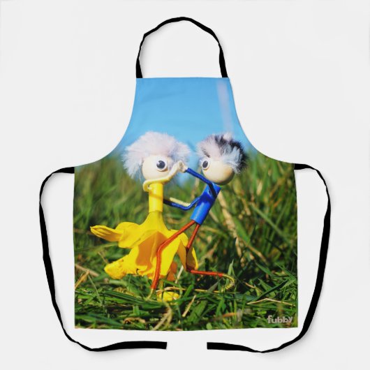 Sierlijk dansend actief Fubby poppetjes stel.v Schürze (Vorderseite)