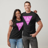 Sierpinski-Dreieck als rosa Dreieck LGBTQ+ T-Shirt (Unisex)