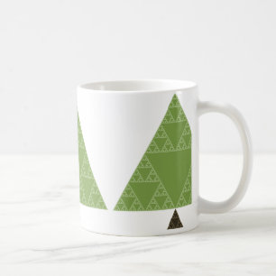 Sierpinski Dreieck-Baum Kaffeetasse