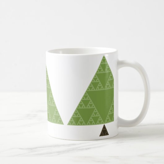 Sierpinski Dreieck-Baum Kaffeetasse (Rechts)