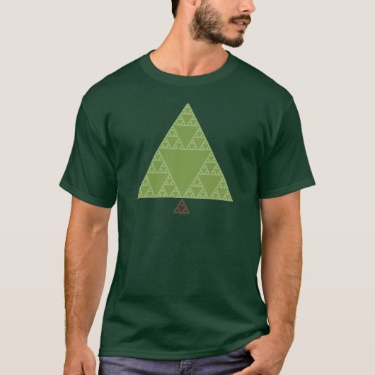 Sierpinski Dreieck-Baum T-Shirt (Vorderseite)