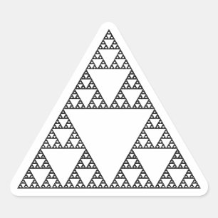 Sierpinski-Dreieck Dreieckiger Aufkleber
