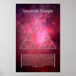 Sierpinski-Dreieck Poster