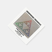 Sierpinski-Dreieck (selbstähnliches Fraktal) Serviette (Ecke)