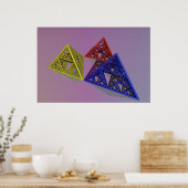 Sierpinski Pyriamids Poster (Küche)