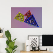 Sierpinski Pyriamids Poster (Heimbüro)