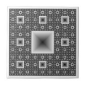 Sierpiński Teppich-Fraktal Fliese (Vorderseite)