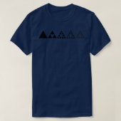 Sierpinski Triangle Mathematics Fraktal Math Geome T-Shirt (Design vorne)