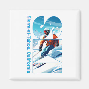 Sierra-at-tahoe Cooler Skiurlaub Ski Außenbereich  Magnet