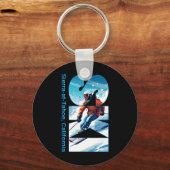 Sierra-at-tahoe Cooler Skiurlaub Ski Außenbereich  Schlüsselanhänger (Vorderseite)