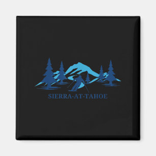 Sierra-at-Tahoe Kalifornien Skigebiet Skifahren Sk Magnet