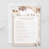 SIERRA Babys in der Bibel Baby Shower Game Card Einladung (Vorderseite)