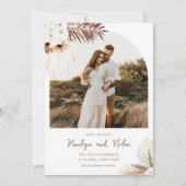 SIERRA Bohemisch Arch Foto Save the Date Karte (Vorderseite)