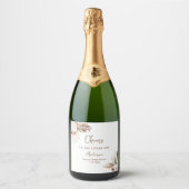 SIERRA Bohemisch Brautparty Mini Schaumweinetikett (Vorderseite)