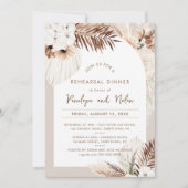 SIERRA Bohemisch getrocknete Foliage Probe Abendes Einladung (Vorderseite)