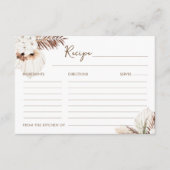 SIERRA Bohemisch Pampas Rezept Karte (Vorderseite)