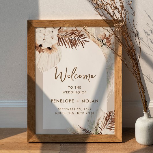 SIERRA Bohemisch Wedding Welcome Poster-Sign Poster