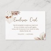 SIERRA Bohemische Pampas-Verschlusskarte Begleitkarte (Vorderseite)