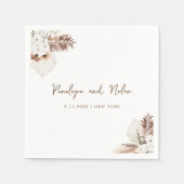 SIERRA Bohemische Pampas-Verschlusskarte Serviette (Vorderseite)