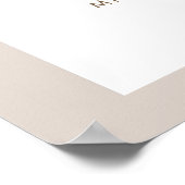 SIERRA Bohemisches Brautparty Begrüßungszeichen Poster (Ecke)