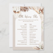 SIERRA Boho Alte Ehefrauen Altes Baby Duschkarte Einladung (Vorderseite)