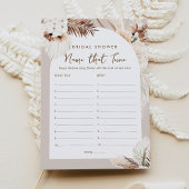 SIERRA Boho Name, dass Tuning-Brautparty-Spiel Einladung