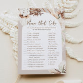 SIERRA Boho Name that Cake Brautparty Game Card Einladung