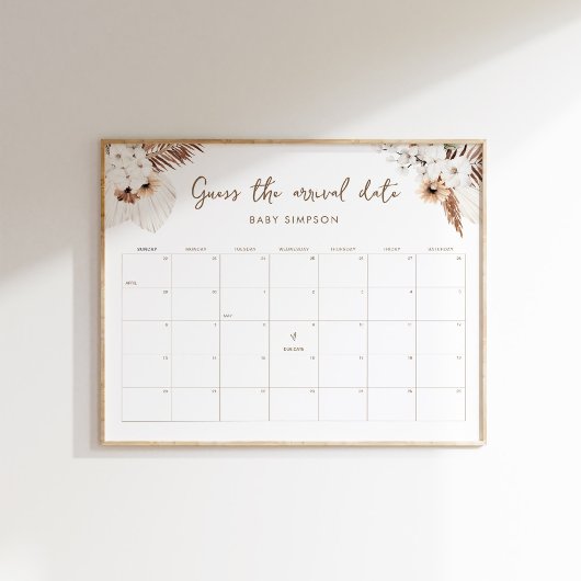 SIERRA Boho rät das Anreisedatum Kinderspiel 16x20 Poster