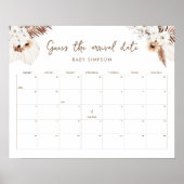 SIERRA Boho rät das Anreisedatum Kinderspiel 16x20 Poster (Vorne)