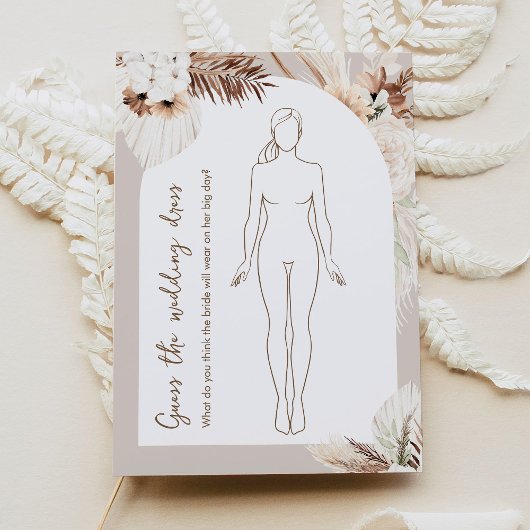 SIERRA Boho rät das Dress Brautparty Game Einladung