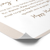 SIERRA Boho Ring Hour Brautparty Game Sign Poster (Ecke)