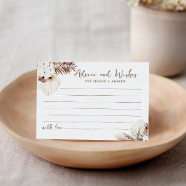 SIERRA Boho Wedding Advice and Wishings Card Begleitkarte
