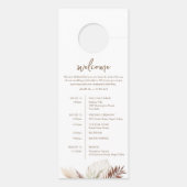 SIERRA Boho Wedding nicht stören, Begrüßungsschrei Türanhänger (Rückseite)