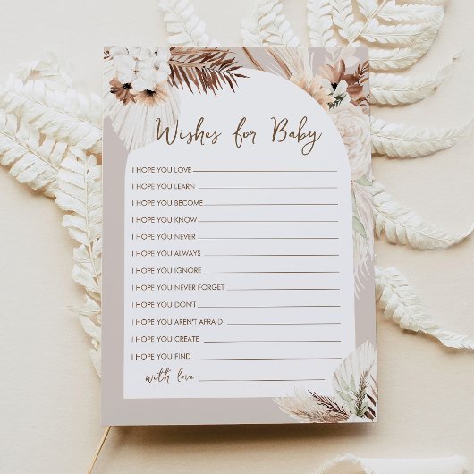 SIERRA Boho wünscht eine Babyduschenberatungskarte Einladung