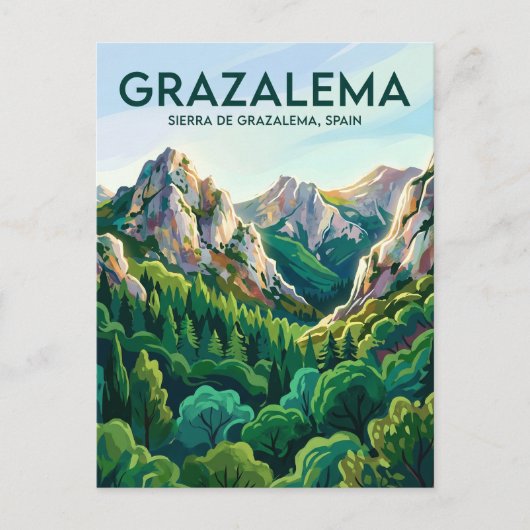 Sierra de Grazalema Spanien Postkarte (Vorderseite)