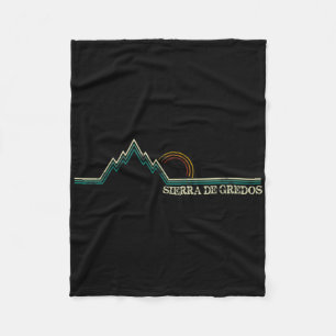 Sierra De Gredos Spanien Retro-Klettern, Skifahren Fleecedecke