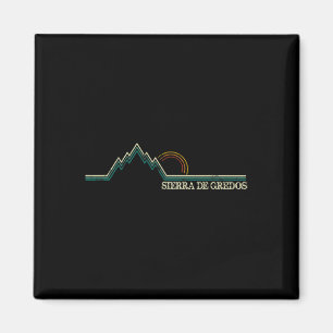 Sierra De Gredos Spanien Retro Klettern, Skifahren Magnet
