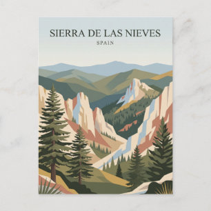 Sierra de las Nieves Nationalpark Spanien Postkarte